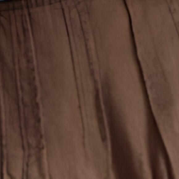 J. Jill Skirt Multi-Panels Brown A-line 100% Linen Skirt Hidden Zipper Size SP - Picture 3 of 5